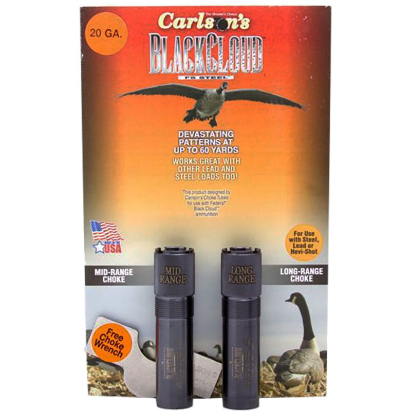 Carlsons Black Cloud Choke Tubes 20 ga. Beretta/Benelli Mobil, MR and LR 2 Pack