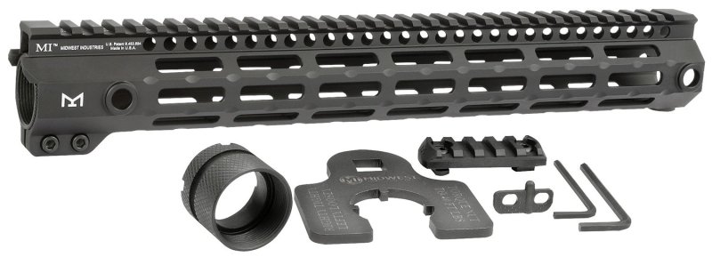 Midwest Industries MIG4M14 14In M-LOK Handguard Black Aluminum