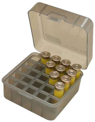 MTM Molded Products S25D-41 Shotshell Case 12/16/20 Gauge Clear Smoke