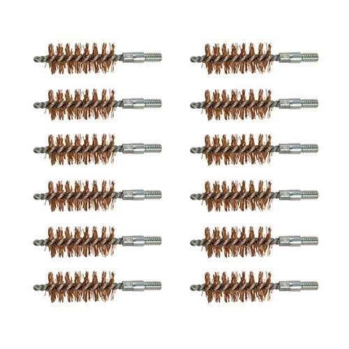 Brownells Double-Tuff Bronze Pistol Brush 50 Caliber 12 Pack