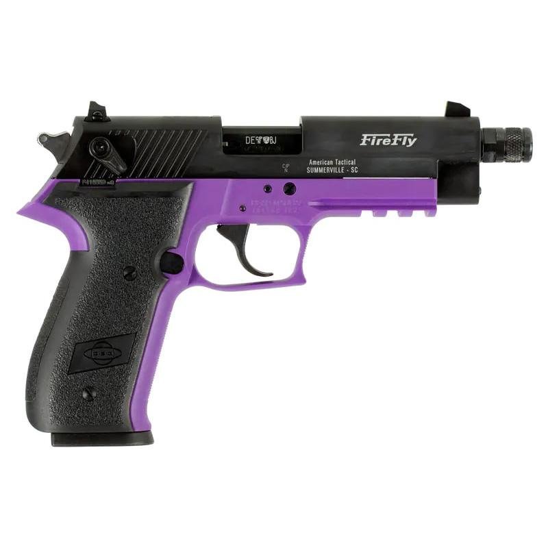 ATI GSG Firefly Handgun .22 LR 13rd Magazine(1) 4.9 Threaded Barrel Purple