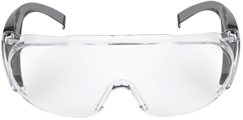 Allen ULTRX Fit Over Safety Glasses Black with Clear Lenses