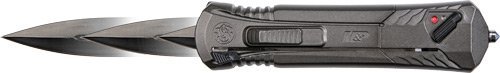 Smith & Wesson 1092048 OTF Folding Knife 3.25" AUS-8 Blade Black Aluminum