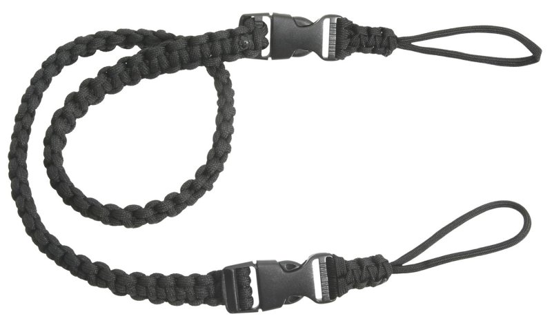 Outdoor Connection Bino-Strap PCBS80575 Black Paracord