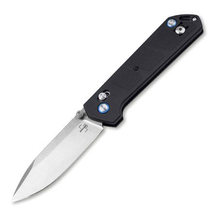BOKER KIHON DC 2.0 3.2 DROP PLAIN BLACK/GFN Crossbar Lock, Satin D2, GFN