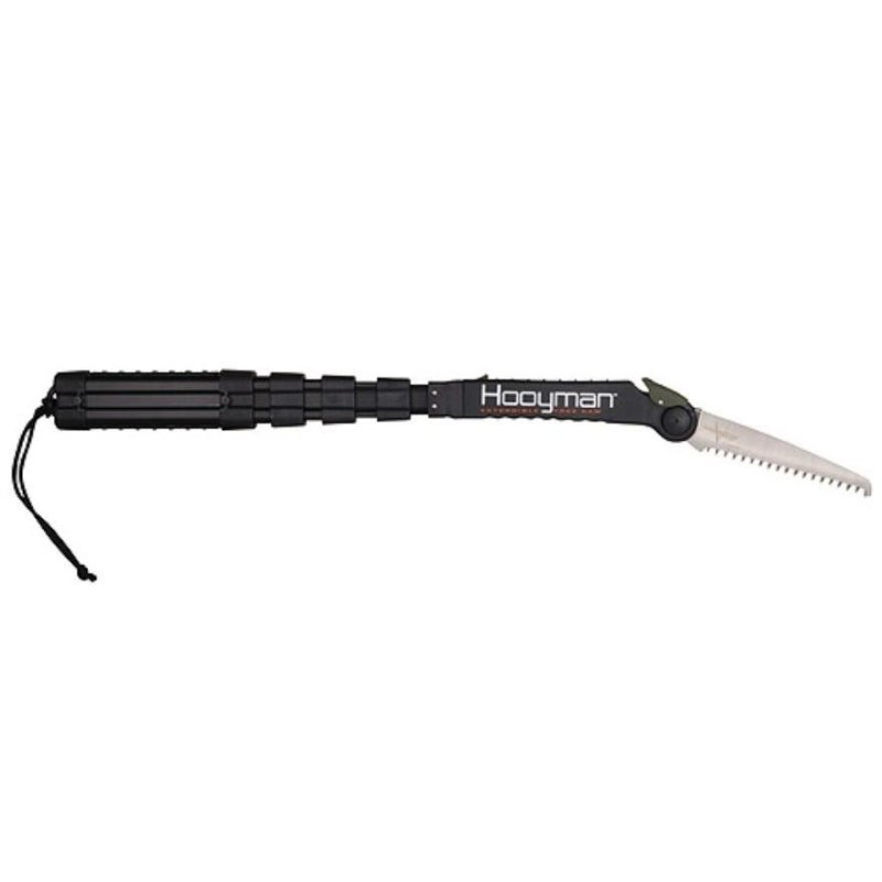 Lightweight Hooyman 655226 Extendable Tree Saw, 5ft Reach, High Carbon SK5 Steel MegaBite Blade, Black