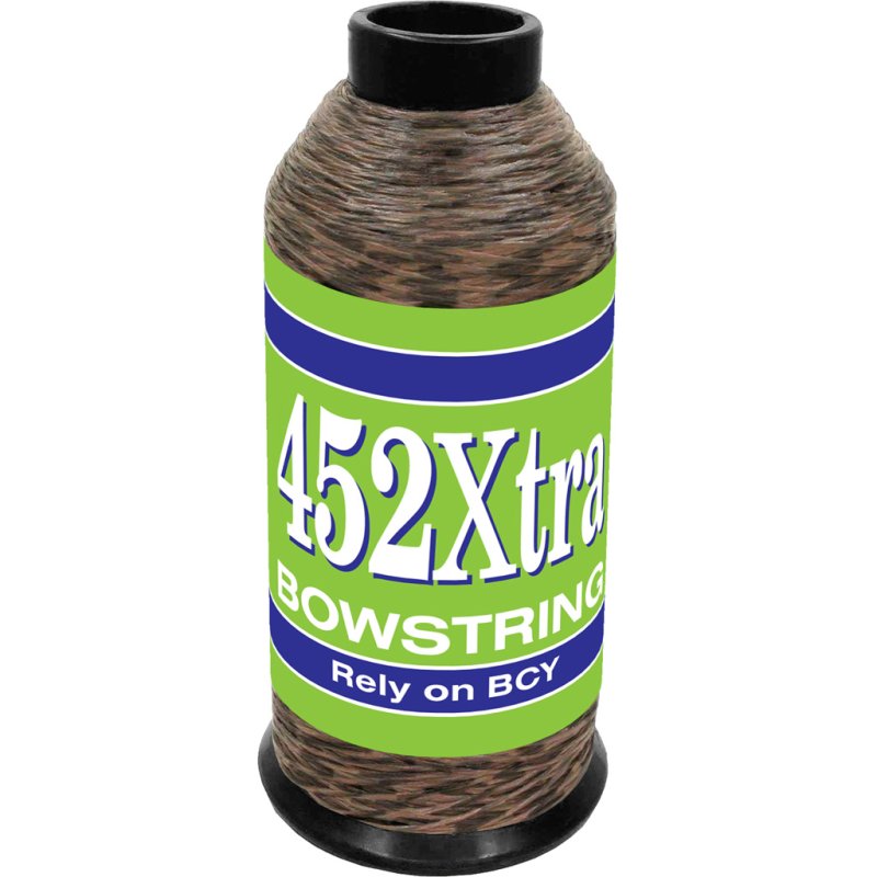BCY 452Xtra Bowstring 1/8 lb Tan/Black 67% Dyneema 33% Vectran