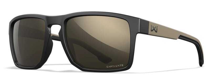 Wiley X Founder AC6FND04 Matte Black Tan Tungsten Mirror Lens
