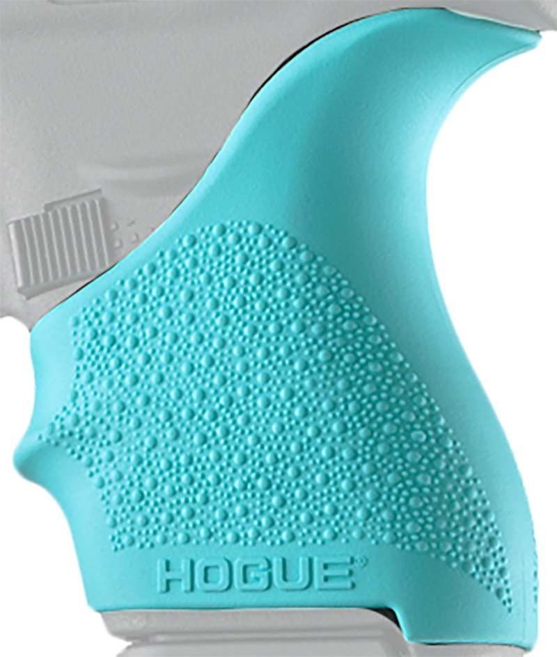 Hogue HandAll Beavertail Grip Sleeve Aqua for Glock 42 43