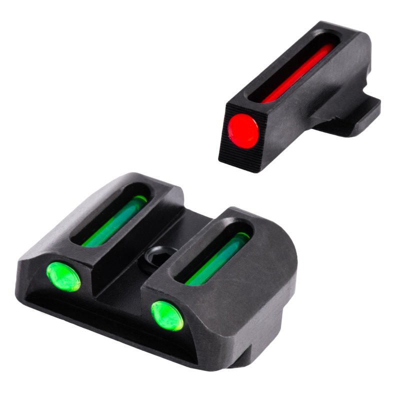 TRUGLO TG131K Fiber-Optic Front/Rear Sights Red/Green Fits 1911