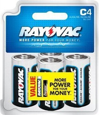Energizer 814-4F Alkaline Battery C 4PK Long Lasting
