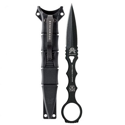 Benchmade 176BK Dagger Double Edge 3.22" Blade with Black Sheath