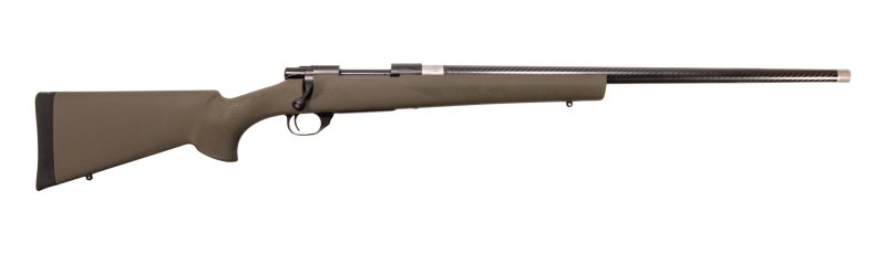 HOWA M1500 6.5 Creedmoor 24" Carbon Fiber Barrel 4rd Bolt Rifle - Blued | Green Hogue Stock