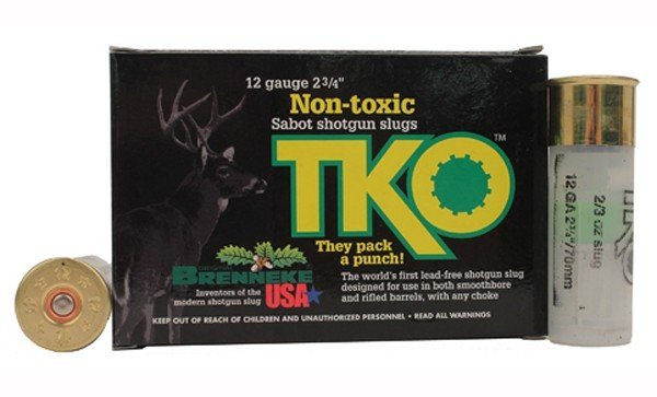 Brenneke SL122TKO 12Ga 2.75" 2/3oz Lead-Free Slug 2001fps 5/Box