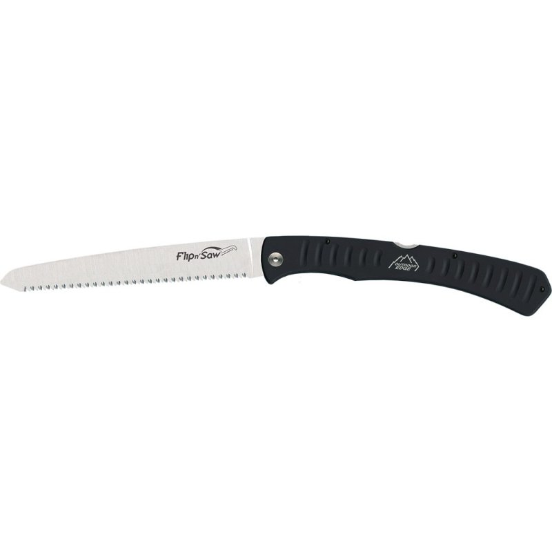 Outdoor Edge FW70 Flip N Saw 7" Stainless Steel Black with Nylon Sheath
