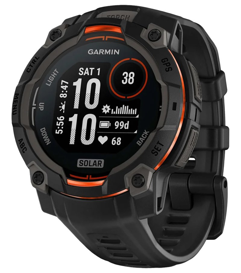 Garaysar Instinct 3 45mm Solar Black/Charcoal Wrist Watch