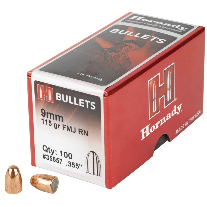 Hornady 35557 .355 115gr FMJ RN 100ct