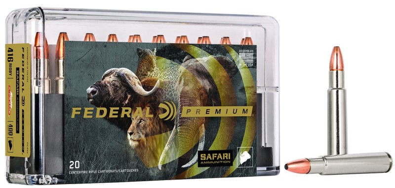 Federal Premium P416SA 416 Rigby 400gr Swift A-Frame 20 Rounds