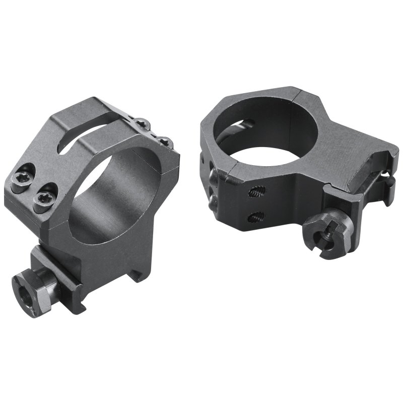 Weaver Mounts Skeleton Rings Scope Ring Set Black Anodized Aluminum 30mm Tube Extra High Four Hole