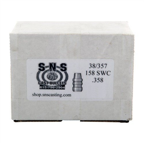 SNS SS38158SWC 38 Cal .358" 158gr SWC Lead Bullets 500/Box