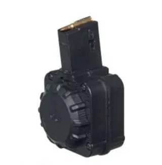 ProMag DRMA9 AK-47 Drum Magazine, 50-Round Capacity, 7.62x39mm, Durable Black Polymer, USA Made