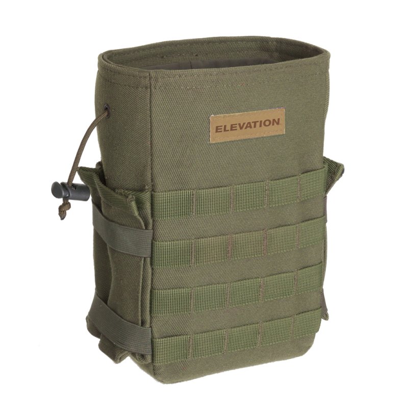 Elevation Utility Pouch Ambush Green Drawstring Elastic Pockets