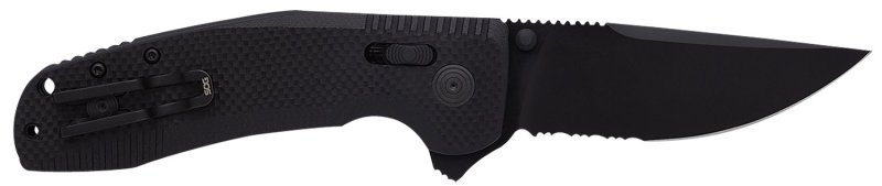 SOG SOG-TAC XR Folding Knife 3.39 in Cryo D2 Steel Black G10 Handle