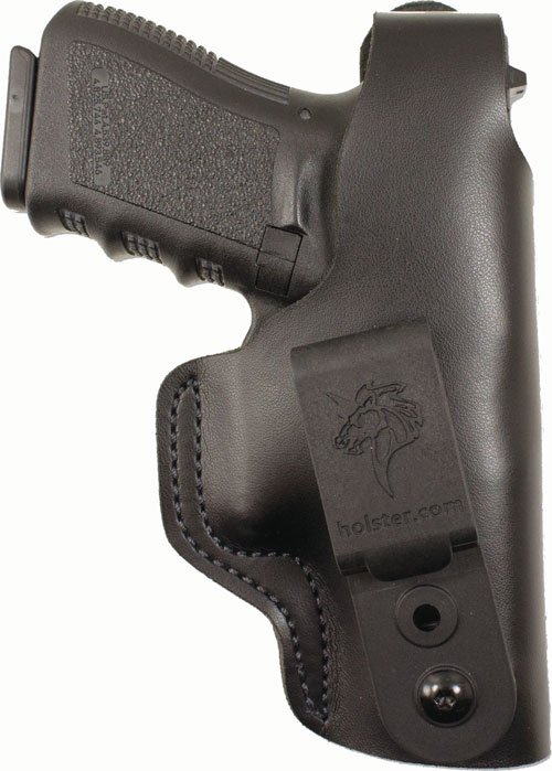 DeSantis 033BA8BZ0 Dual Carry II Holster IWB/OWB RH Leather Black
