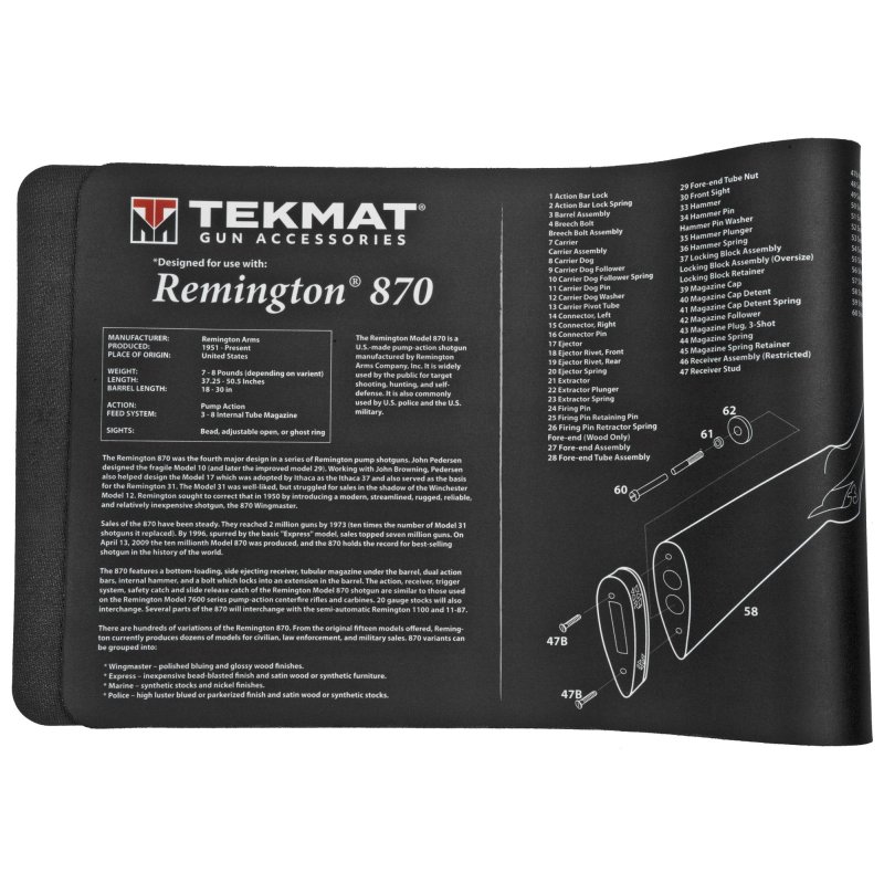 TekMat TEK-R36-REM-870 Cleaning Mat 12"x36" Black/White Rubber