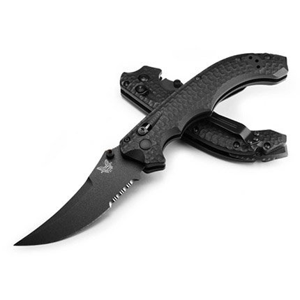 Benchmade 865SBK Mini Bedlam 3.45in CPM-S90V Black G10 Handle