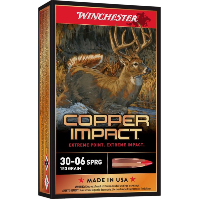 Winchester X3006DSLF 30-06 Springfield 150 Grain Copper Impact 20/box