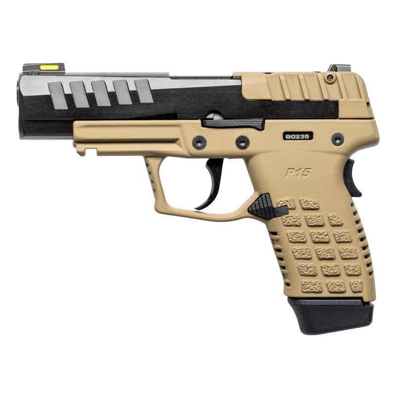 Kel-Tec P15 9MM Luger 4.00 In 10rd Black Slide/Tan Grip