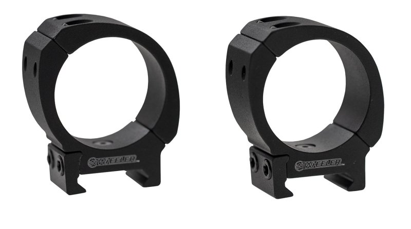 Wheeler 1133747 Delta Sporter Bi-Weaver 1" Low Scope Rings Black
