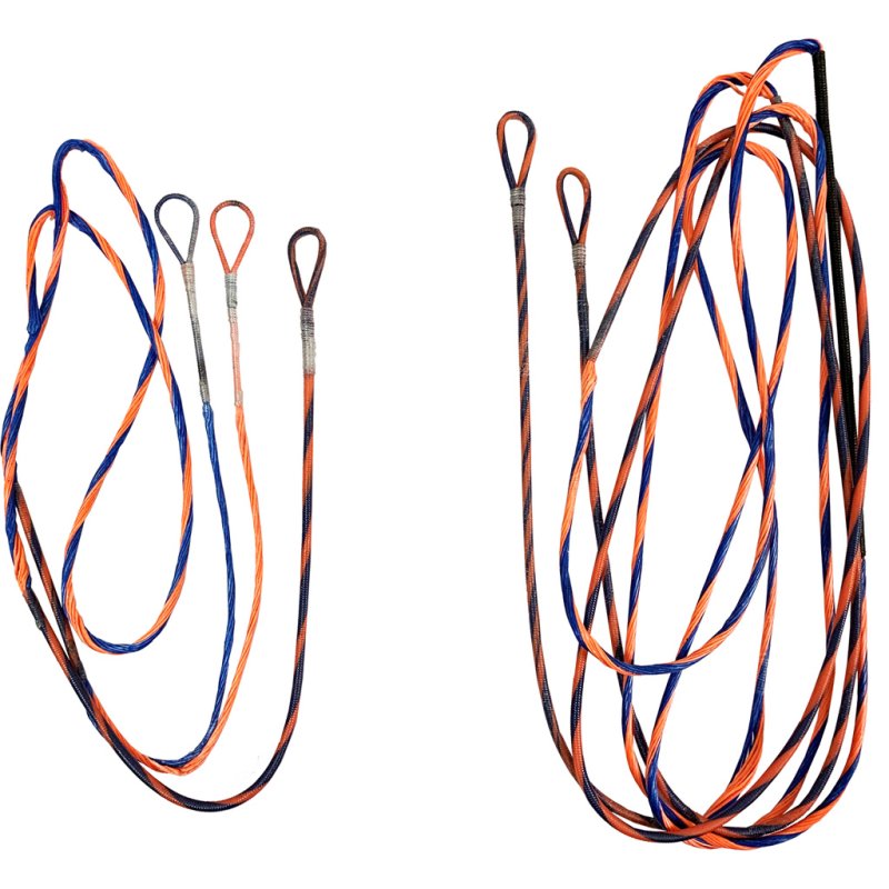 FirstString-Genesis String & Cable Set Blue/Flo Orange
