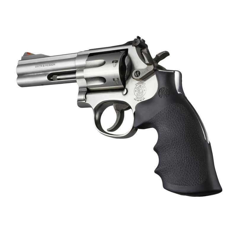 Hogue 19002 CONVERSION MONOGRIP Black Rubber for S&W K/L Round Butt