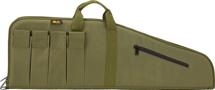 US Peacekeeper P20145 45" MSR Case, 4 Mag Pouches, Olive Drab Green