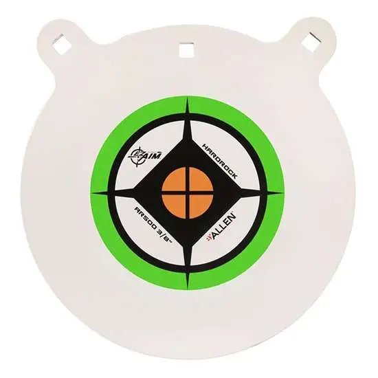 EZ-Aim 15599 Hardrock 12" AR500 Steel Gong Shooting Target .38" Thickness Black / Green / White
