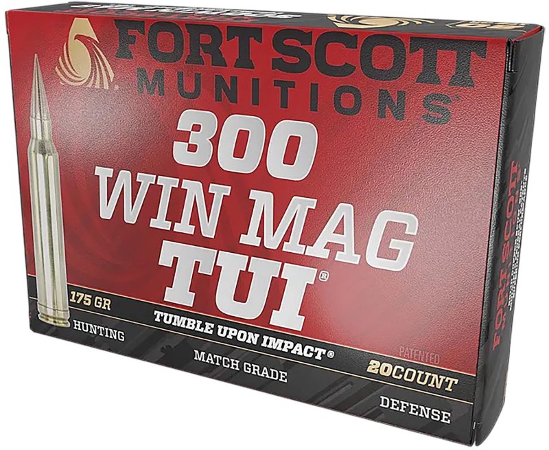 Fort Scott Munitions 300WM-175-SCV 300 Win Mag 175gr TUI