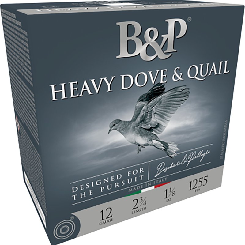 B&P Ammunition 12B18D9 Heavy Dove & Quail 12Gauge 2.75" 1 1/8oz 9Shot...