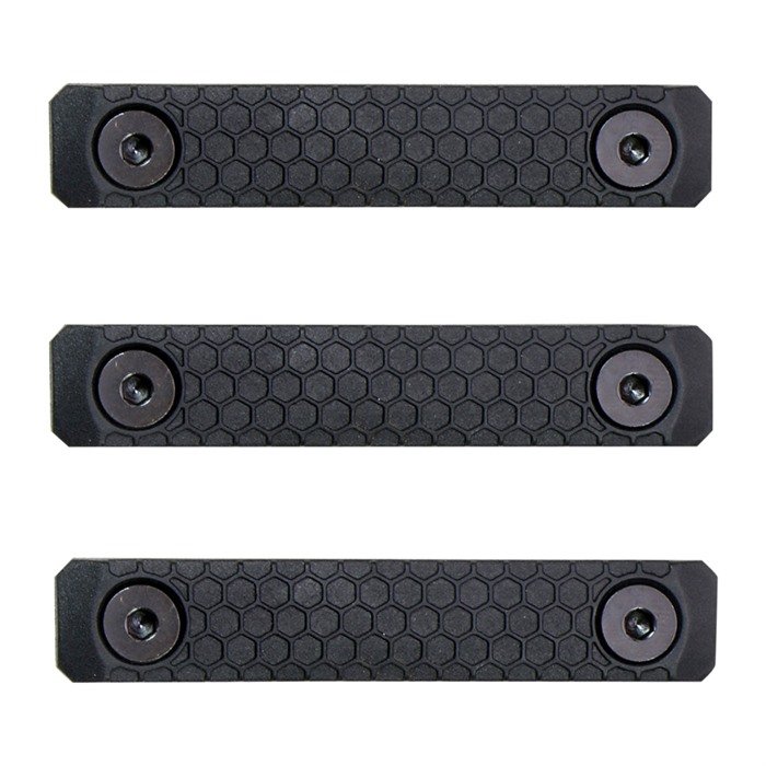 Slate Black SG-2-BLK M-LOK 2-Slot Grip Panels Black 3-Pack