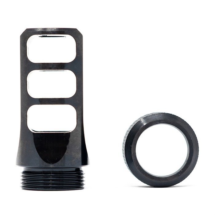 Faxon Firearms FFMD863PMBSQPQ Muzzlok 8.6 Blackout 3-Port Muzzle Brake