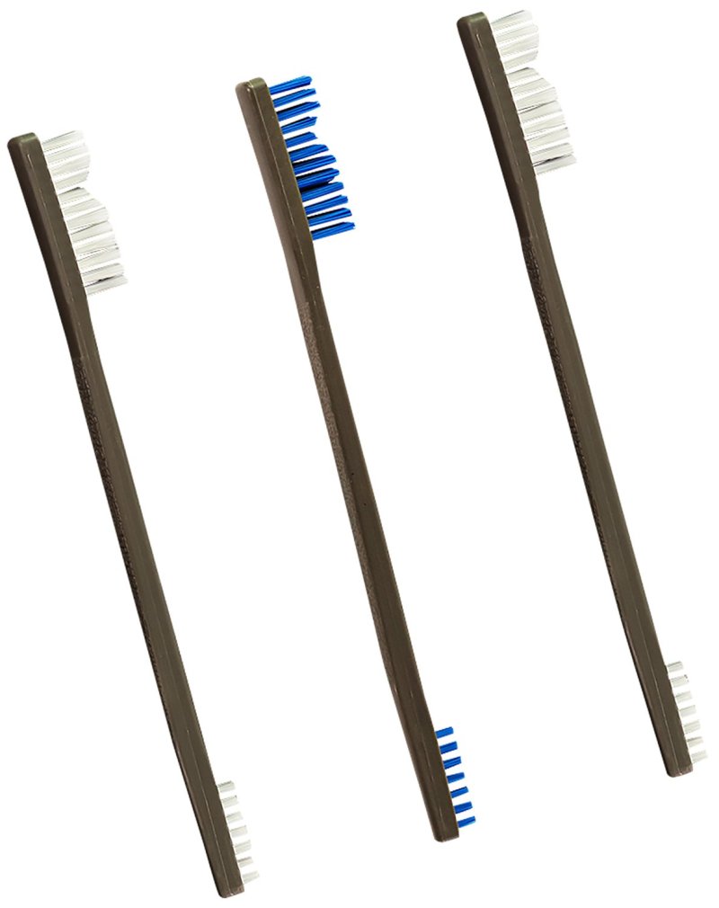 Otis Technologies 3 Pack Brushes 2 Nylon 1 Blue Nylon