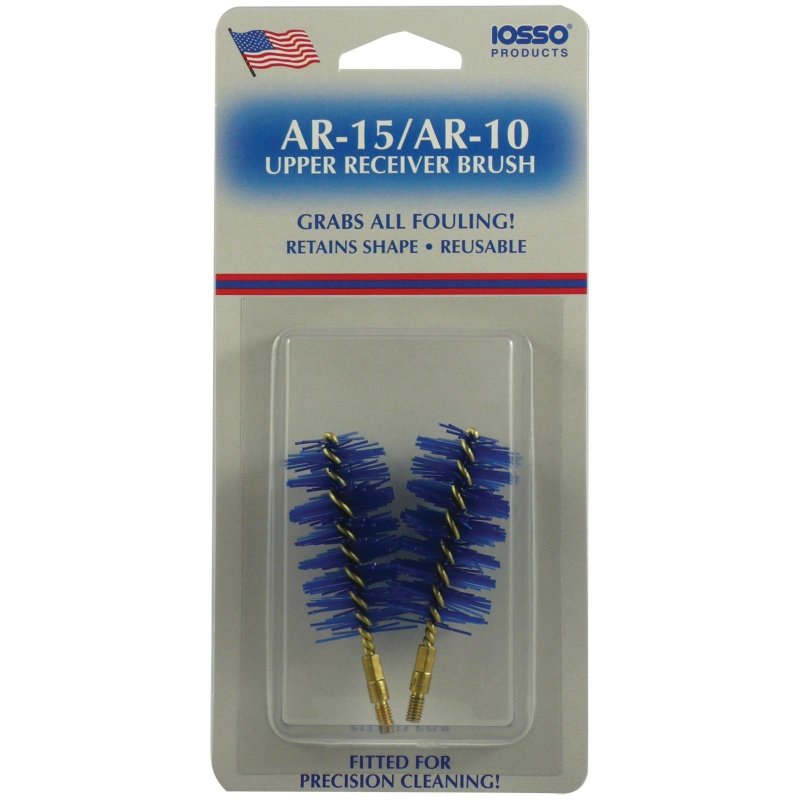 Iosso AR-15 Upper Receiver Precision Cleaning Brush, Reusable, 2-Pack with