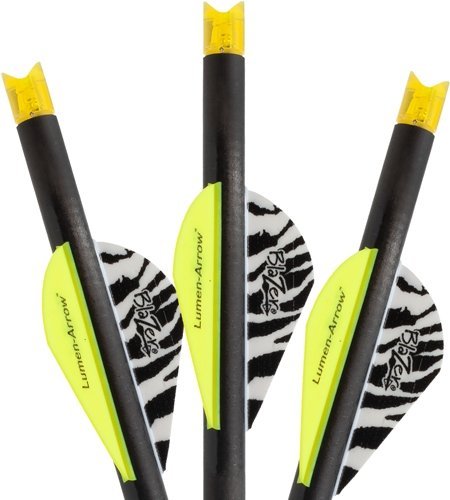 Lumenok BECC3 20in Carbon HD XBow Arrow Orange Crescent Nock 3-Pack