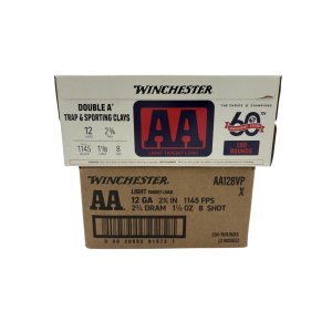 Winchester Ammo AA128VP AA Light Target Load 12 GA 2.75 1-1/8 oz #8 200rd CASE