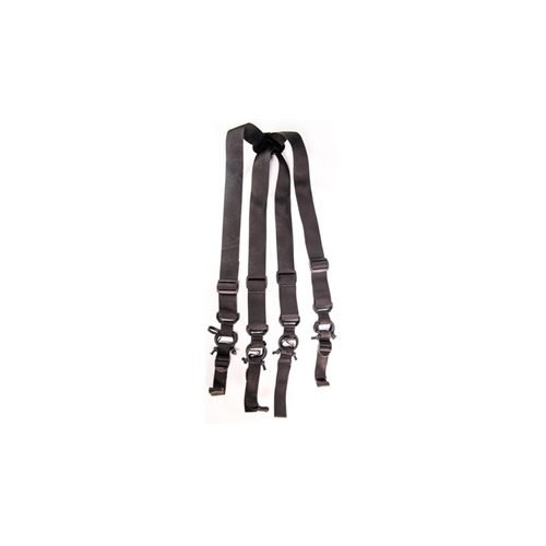 High Speed Gear 95HSS0BK Suspenders 1.5 In Webbing Elastic Shock-Cord Loops
