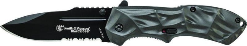 S/WESSON SWBLOP3S 3.35 In blade, 7.65 In OAL, 4034 steel, serrated