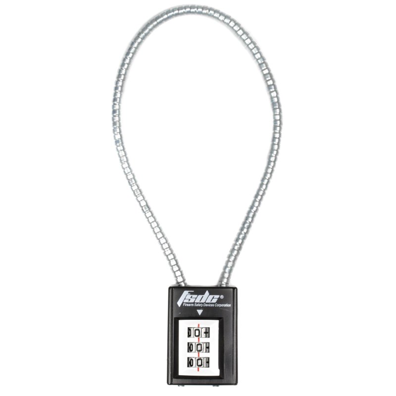 Firearm Safety Devices Combination Cable Gun Lock 14-In