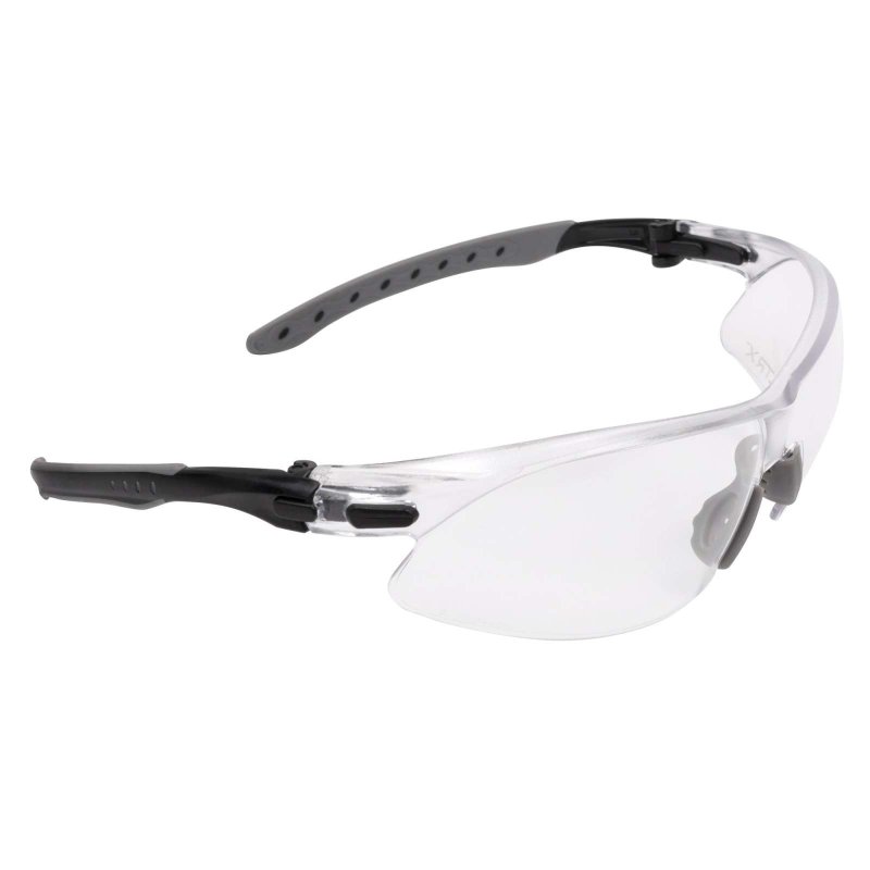 Allen ULTRX Keen Safety Glasses Black with Clear Lenses