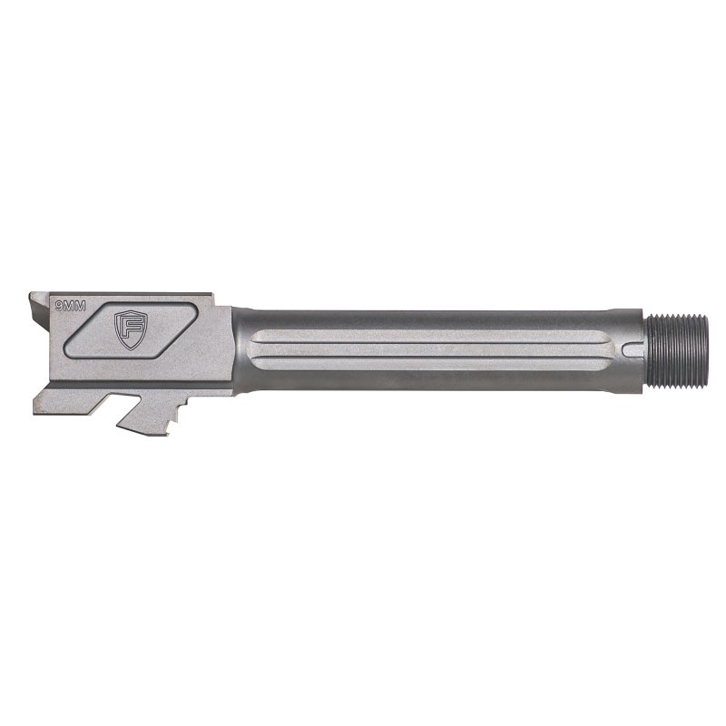 Fortis FM-G19-TB-GREY 9MM 4.5" Threaded Barrel for Glock 19, Gray Finish